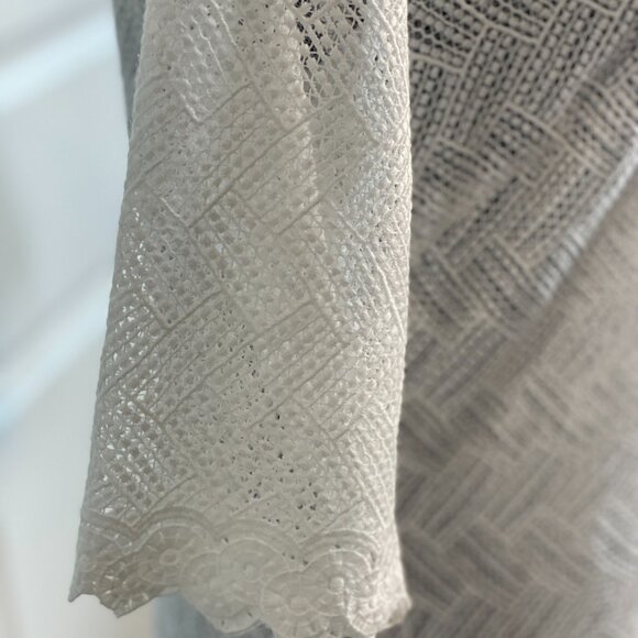 TRINA TURK 3/4 Sleeve Elegant White Dress Size 8 - Picture 3 of 11